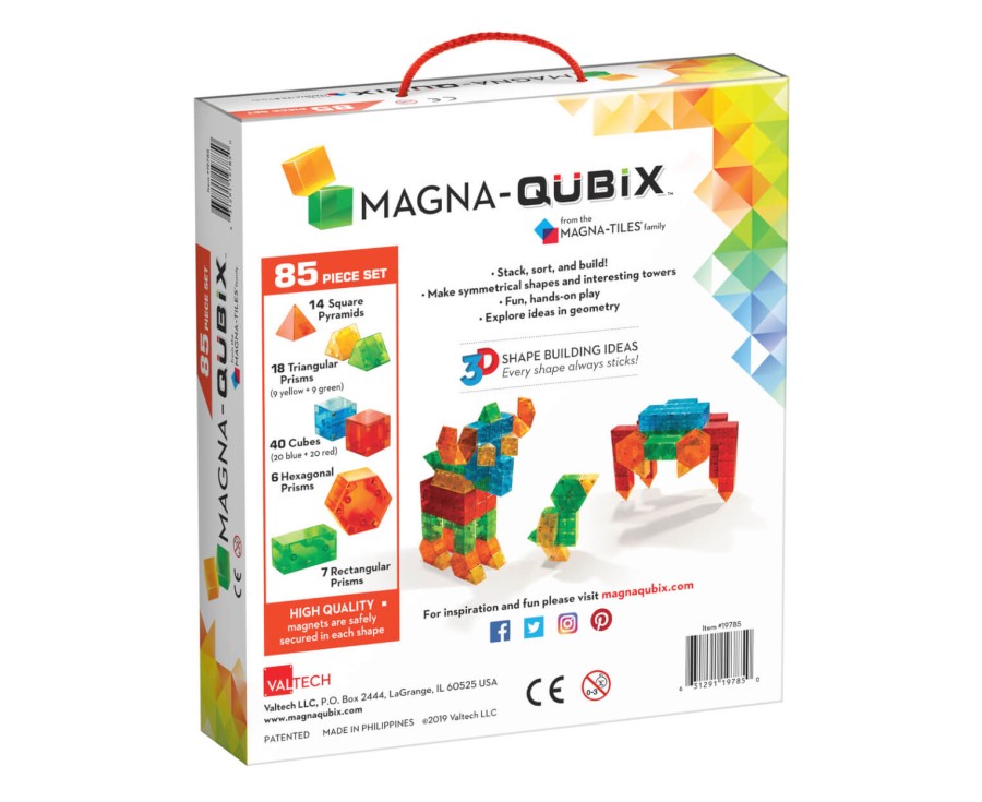 Magna-Qubix®, Klocki Magnetyczne 85 el. / Magna-Tiles