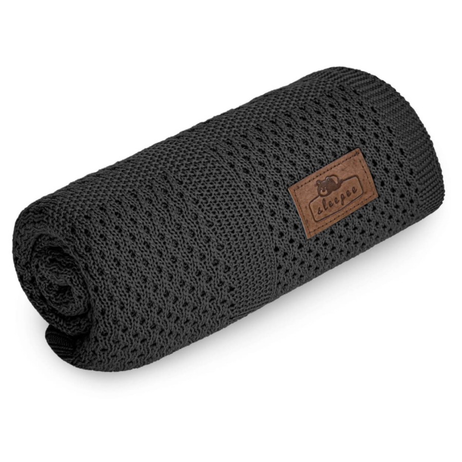 Bambusowy kocyk Ultra Soft Lovely Graphit / Sleepee