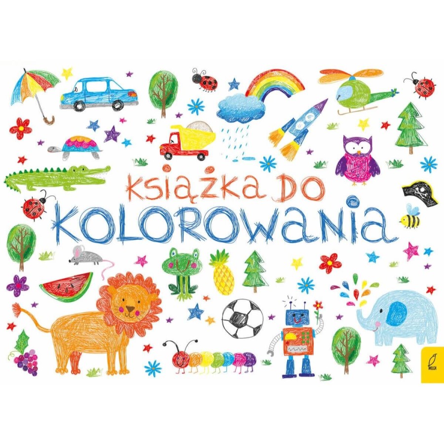 Książka do kolorowania z lwem / Wydawnictwo Wilga
