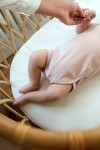 Body z krótkim rękawem - pudrowy / POOFI