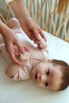 Body z krótkim rękawem - pudrowy / POOFI