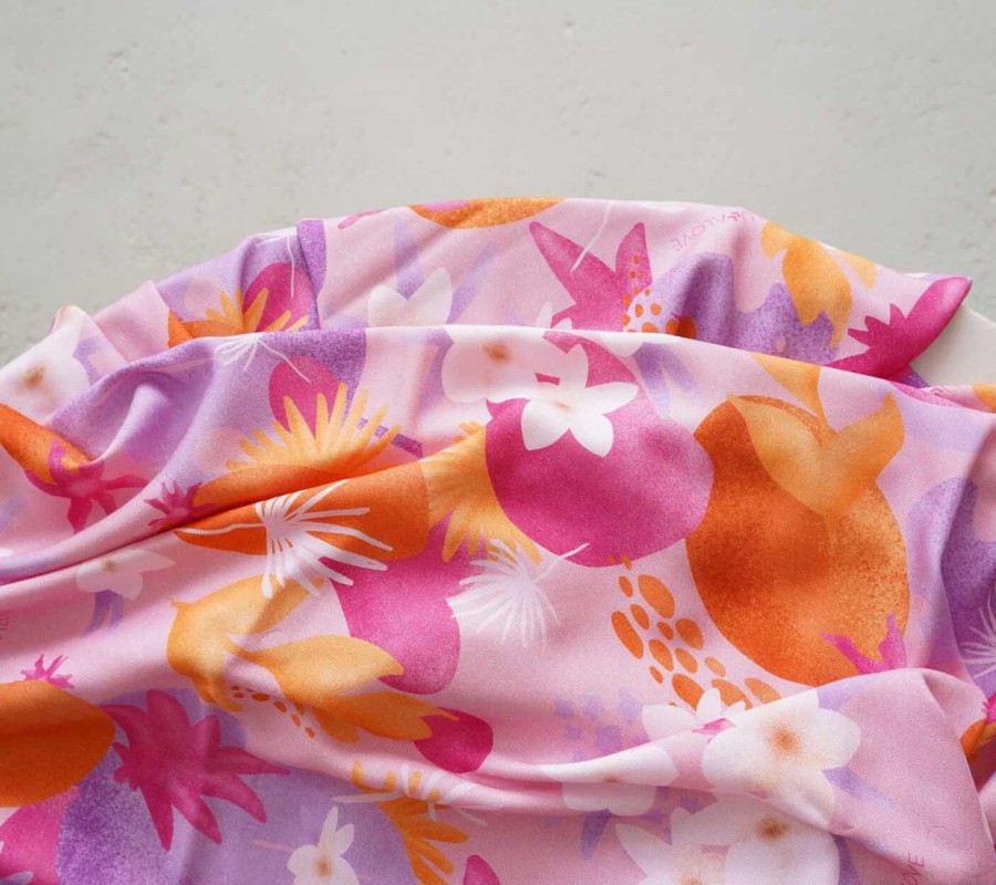 Szlafrok kimono bambusowe - Dopamine Summer / Lullalove