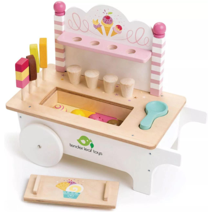 Drewniany sklepik z lodami na magnesy lodziarnia / Tender Leaf Toys