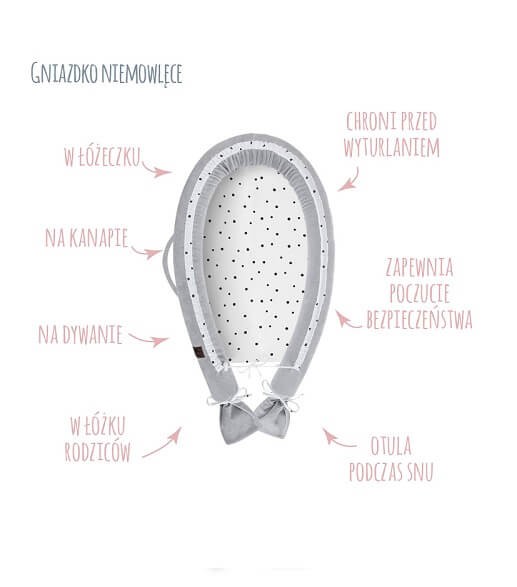 Gniazdko niemowlęce kokon Royal Baby Ocean Mint / Sleepee