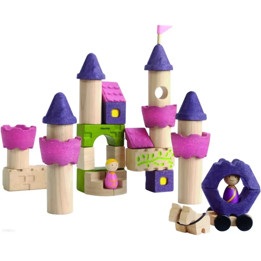 Drewniane klocki Zamek księżniczki / Plan Toys