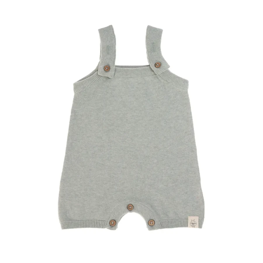 Ogrodniczki Baby Knitted GOTS, Garden Explorer aqua grey / Lassig