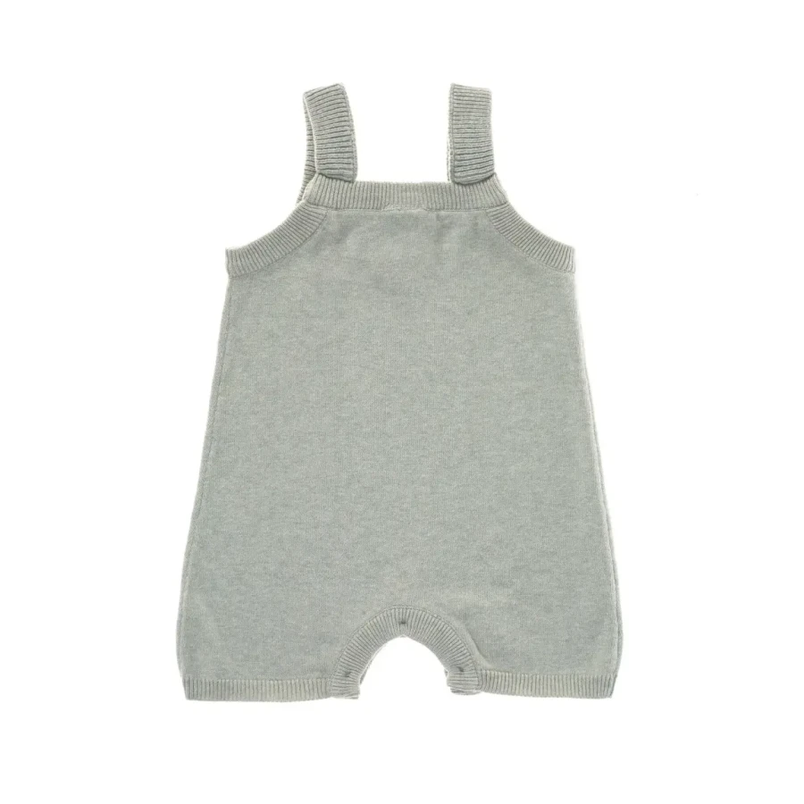 Ogrodniczki Baby Knitted GOTS, Garden Explorer aqua grey / Lassig