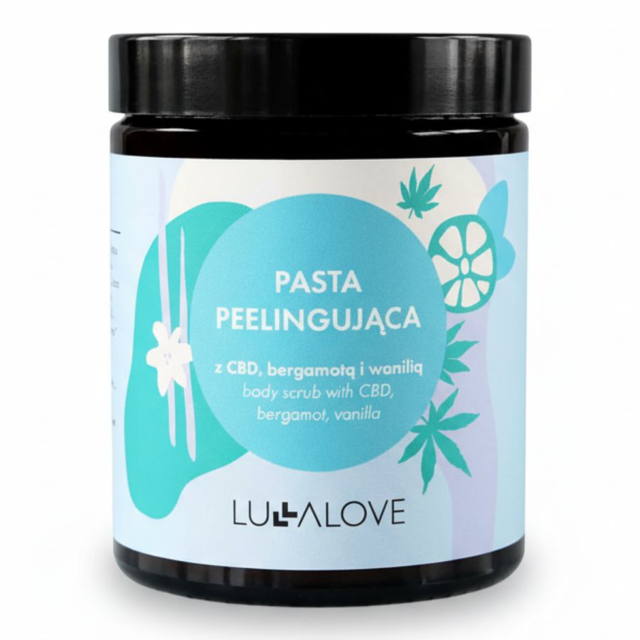 Pasta peelingująca z CBD, bergamotą i wanilią / Lullalove