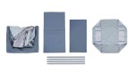 Łóżeczko turystyczne dwupoziomowe z funkcją kojca 3w1 Eazy sleep Mineral grey / Beaba