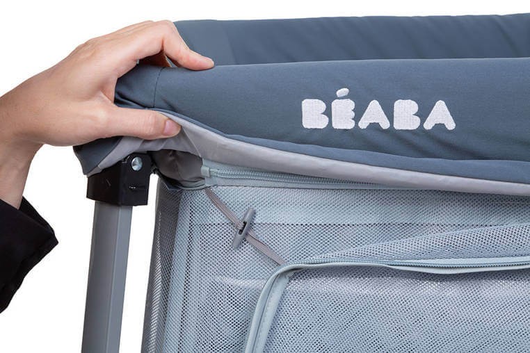 Łóżeczko turystyczne dwupoziomowe z funkcją kojca 3w1 Eazy sleep Mineral grey / Beaba