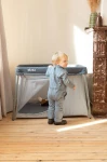 Łóżeczko turystyczne dwupoziomowe z funkcją kojca 3w1 Eazy sleep Mineral grey / Beaba