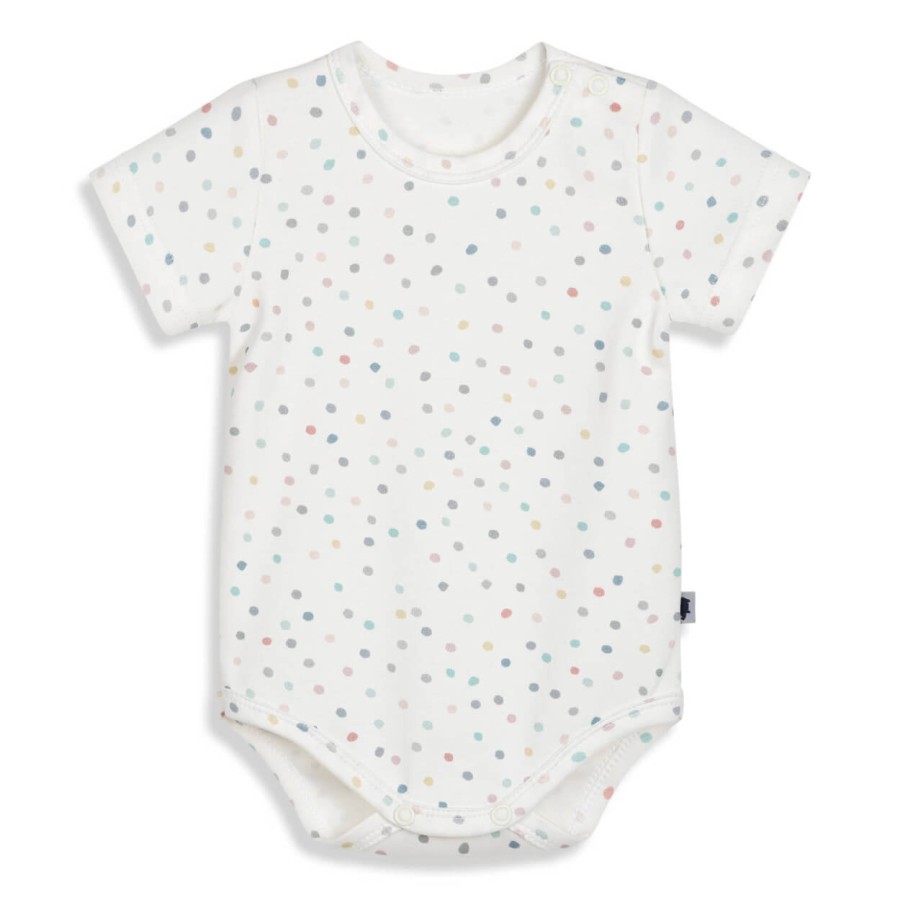 Body z krótkim rękawem - DOTS / Pink no More