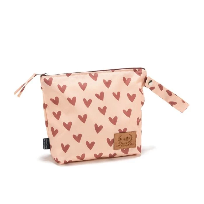 Wodoodporna kosmetyczka - HEARTBEAT PINK