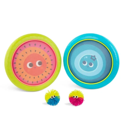 Poppin’ Paddles – gra zręcznościowa – sprężyste dyski z kudłatymi piłeczkami / B.Toys BX1916Z