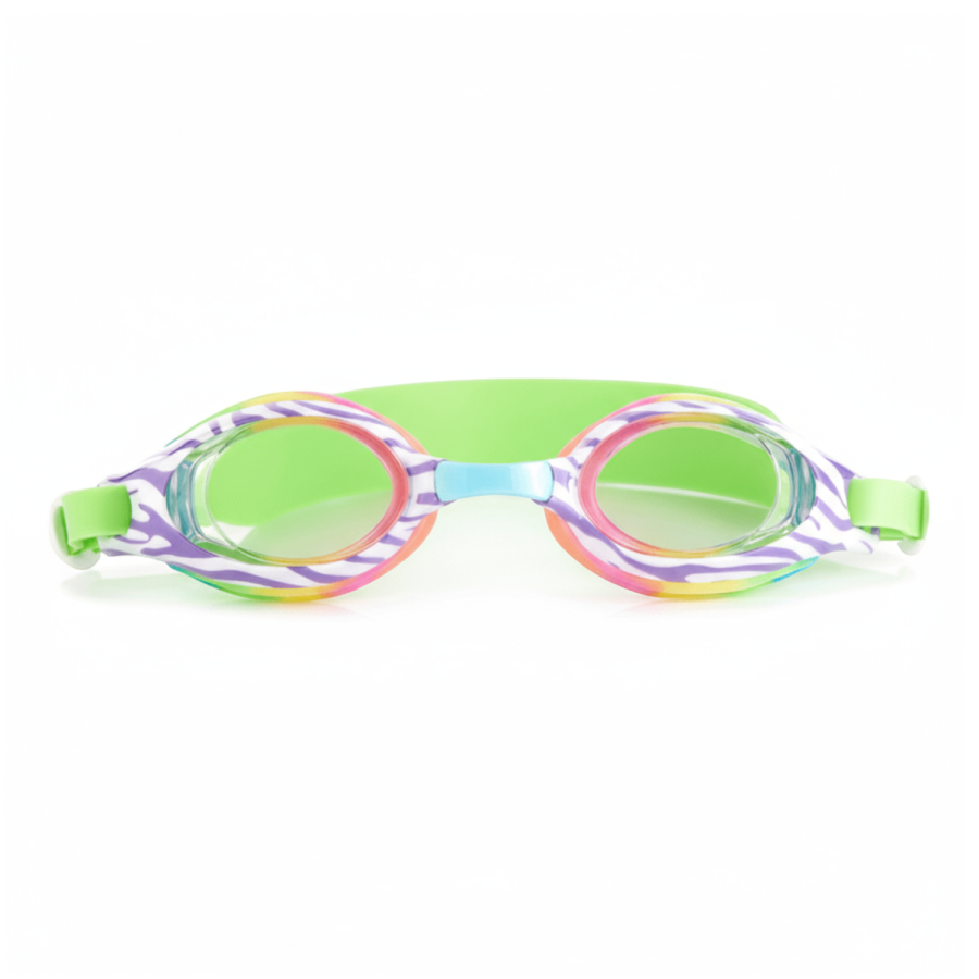 Okulary do pływania Aqua2ude - tęczowa zebra / Bling2o