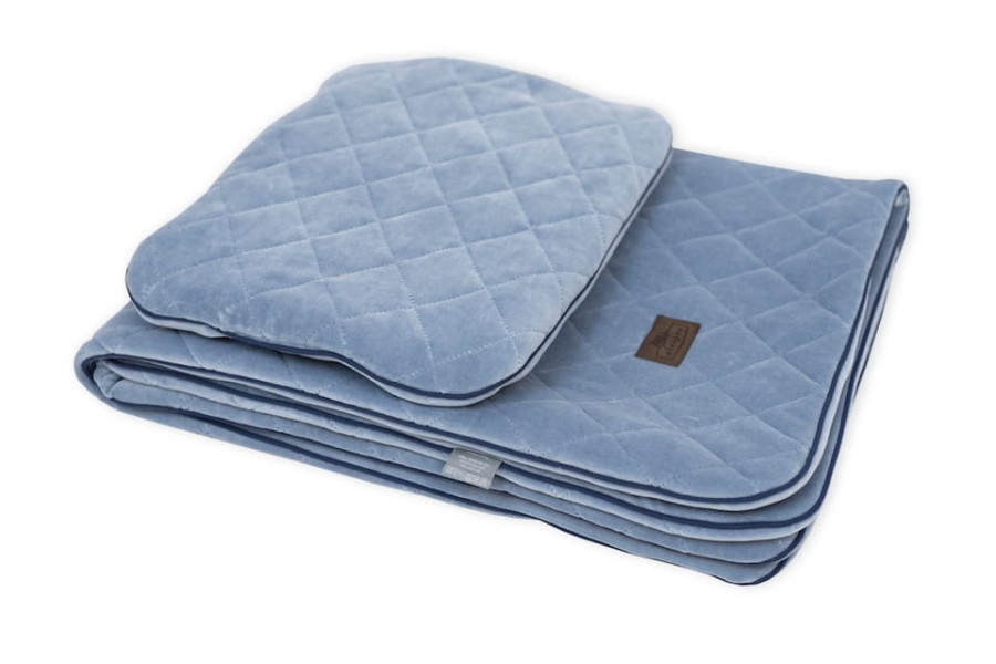Kocyk Welurowy z poduszką Royal Baby Denim / Sleepee