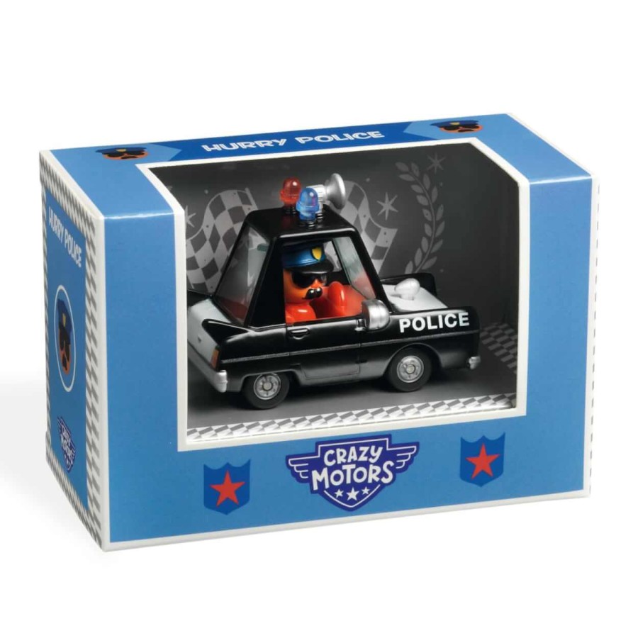 Autko CRAZY MOTORS - HURRY POLICE / Djeco DJ05473