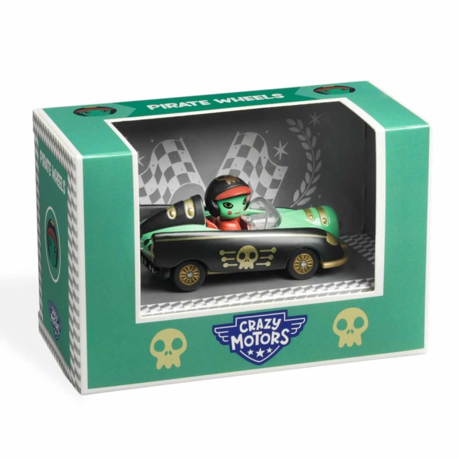 Autko CRAZY MOTORS - PIRATE WHEELS / Djeco DJ05487