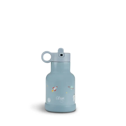 Butelka termiczna ze stali nierdzewnej 250ml - Spaceship Dusty Blue / Citron