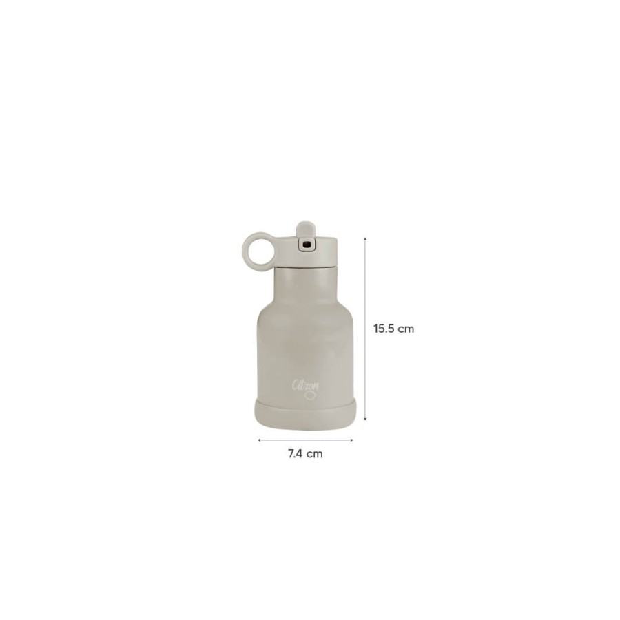 Butelka termiczna ze stali nierdzewnej 250ml - Spaceship Dusty Blue / Citron