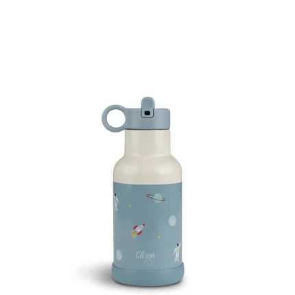 Butelka termiczna ze stali nierdzewnej 350ml - Spaceship Dusty Blue / Citron