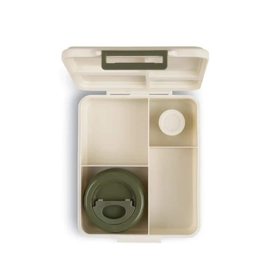 Grand lunch box z termosem - Dino / Citron