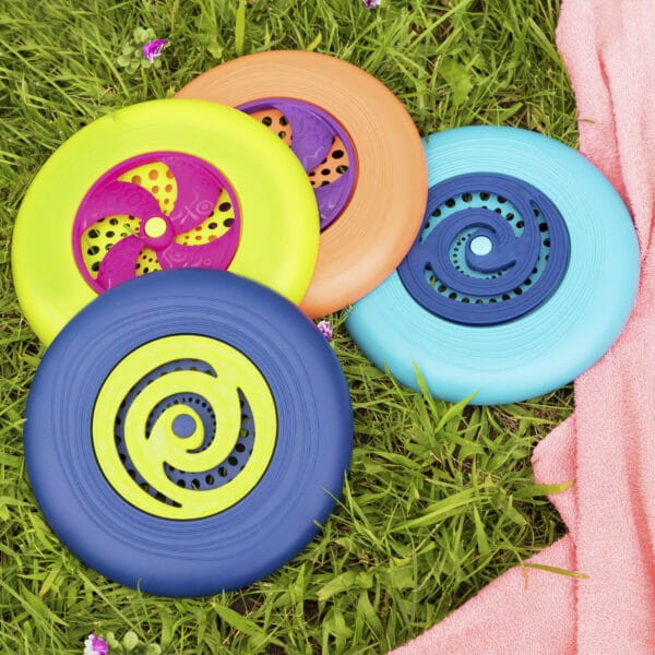 Disc-Oh! – zestaw 4 plastikowych dysków do rzucania / B.Toys
