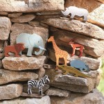 Drewniane figurki do zabawy - zwierzęta Safari / Tender Leaf Toys