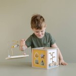 Drewniana kostka edukacyjna Mięta Little Goose FSC / Little Dutch LD7109