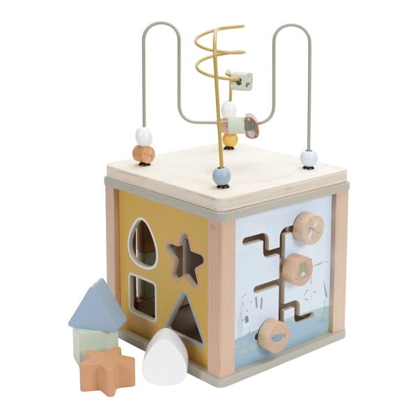 Drewniana kostka edukacyjna Mięta Little Goose FSC / Little Dutch LD7109