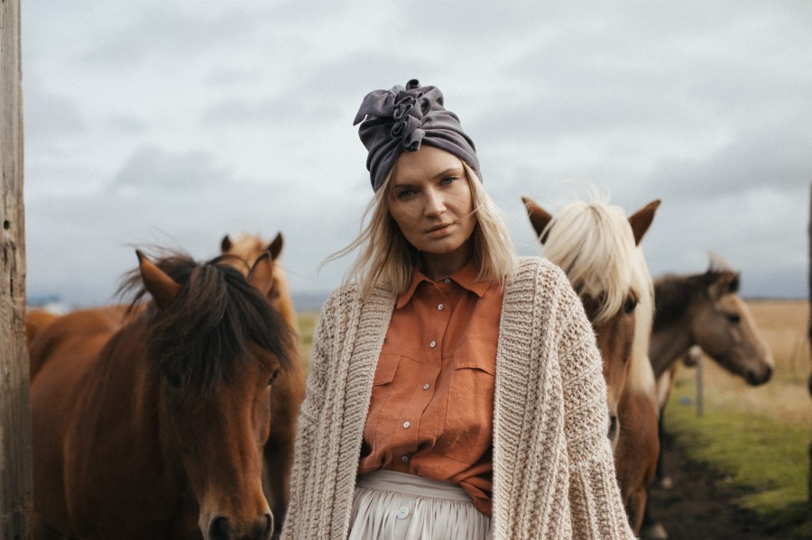 Turban Velvet Silver Grey RÓŻNE ROZMIARY / Looks by LUKS