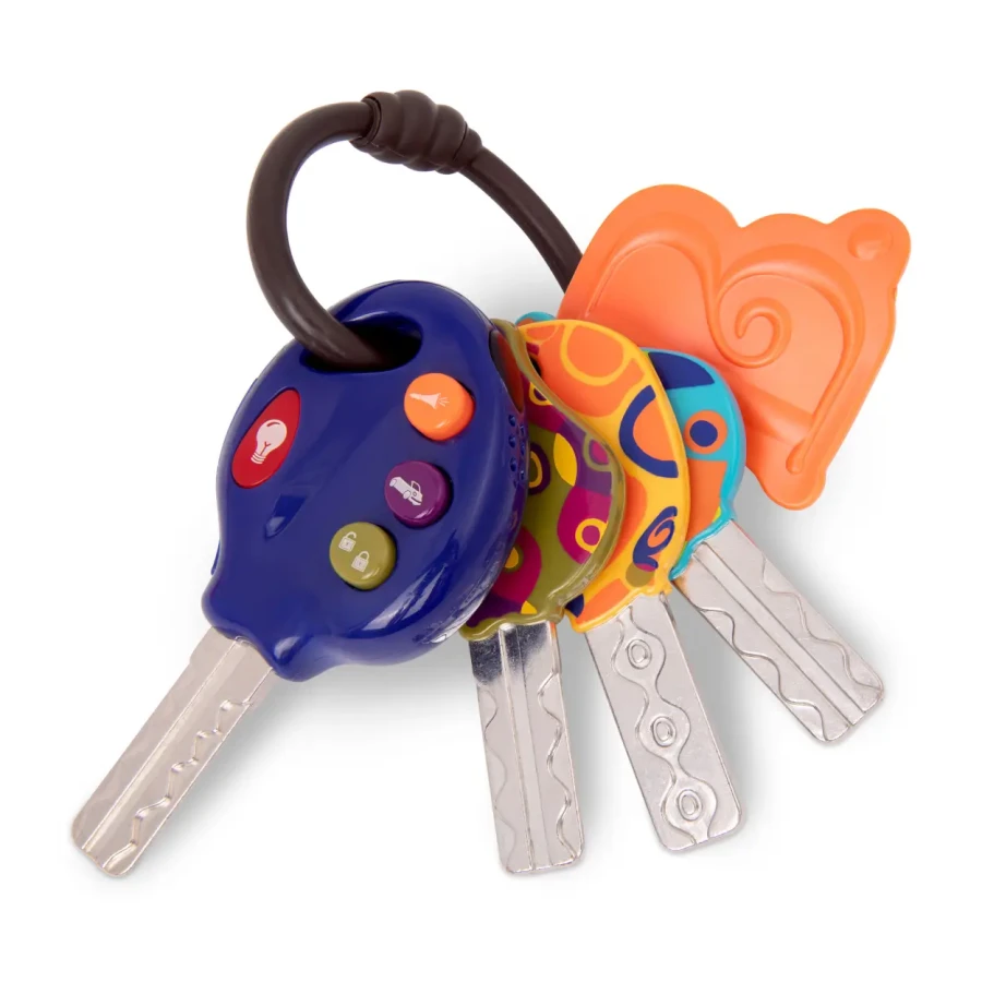LucKeys – zestaw kluczy samochodowych z pilotem CZERWONY / B.Toys