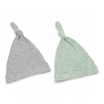 Czapeczka Krasnal 2-pack Jasny szary/Mięta ROZMIARY / Sleepee
