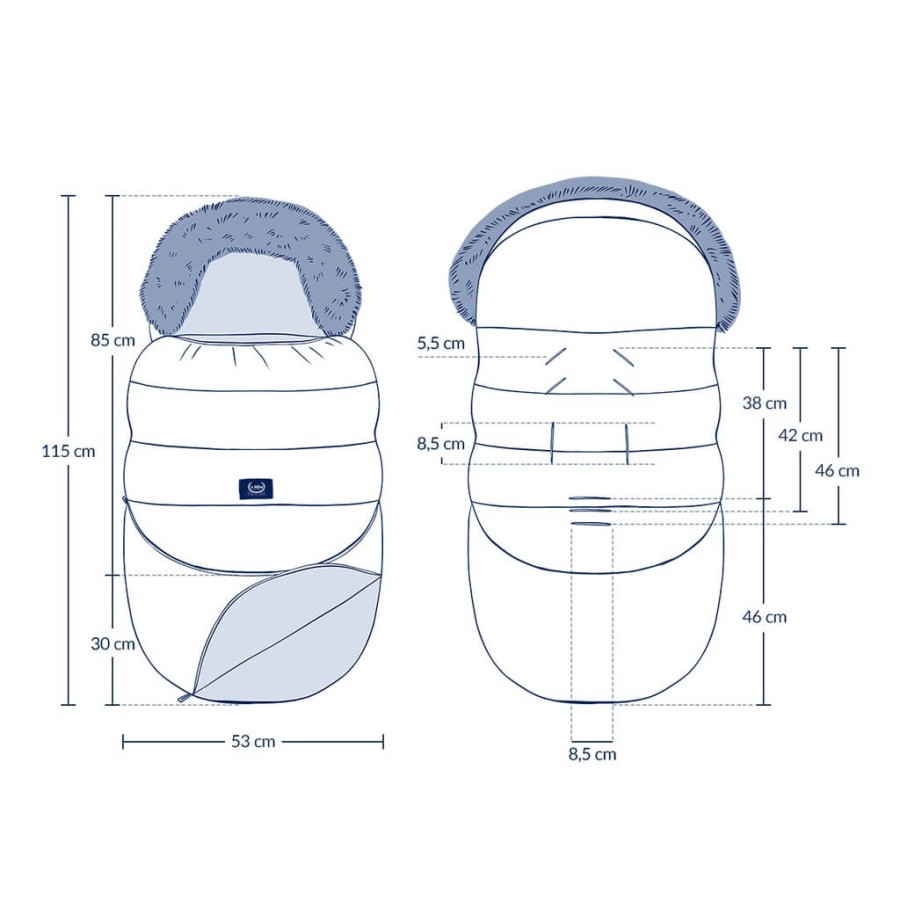 Zimowy śpiworek ASPEN WINTERPROOF COMBO - FLOWER STYLES, SAND / La Millou