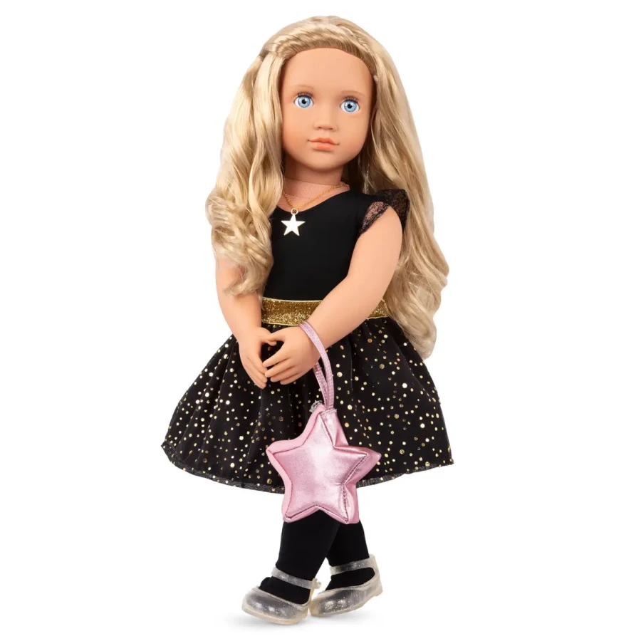 Lalka STELLA 46cm z dodatkowymi ubrankami i akcesoriami - elegancki zestaw prezentowy / OurGeneration