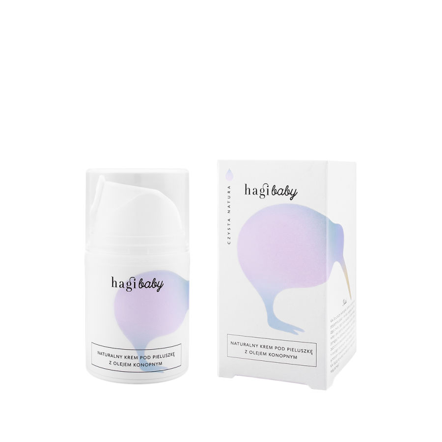 Naturalny krem pod pieluszkę z olejem konopnym 50 ml / Hagi Cosmetics