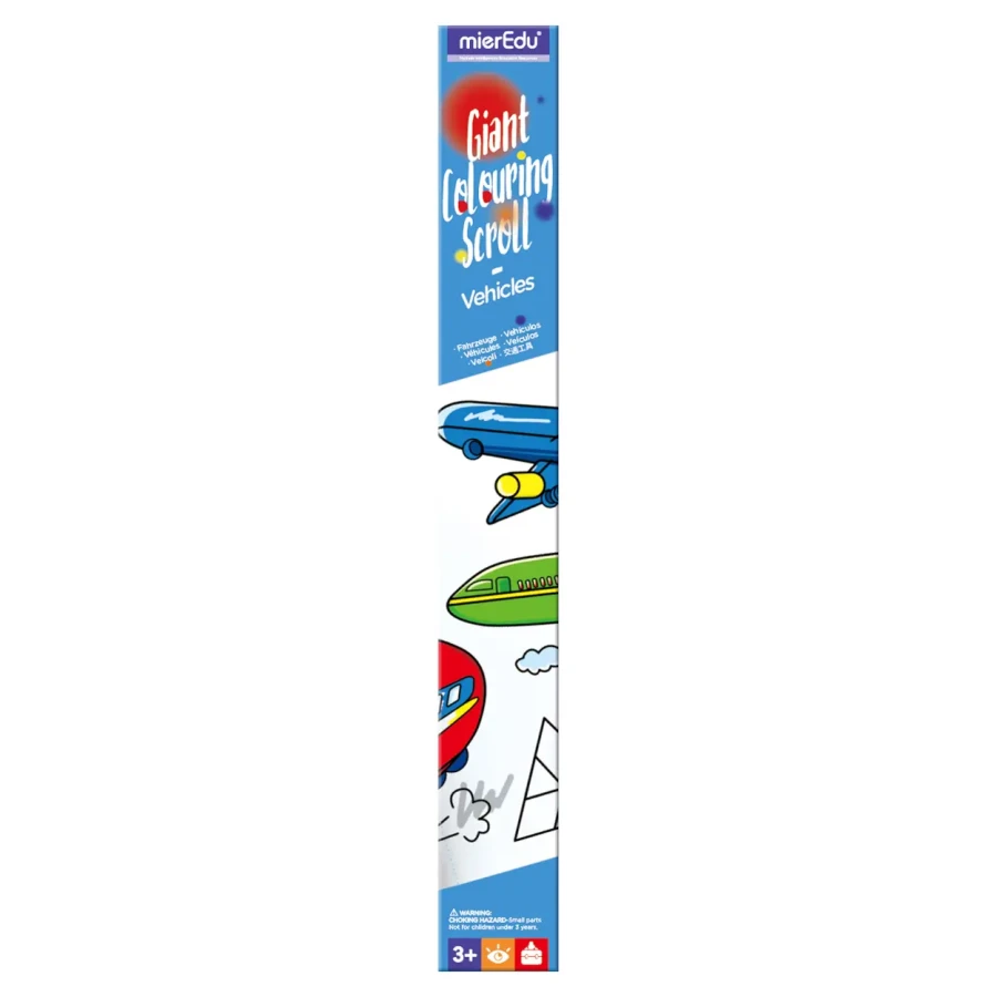 Gigantyczna kolorowanka w rolce - Pojazdy / mierEdu