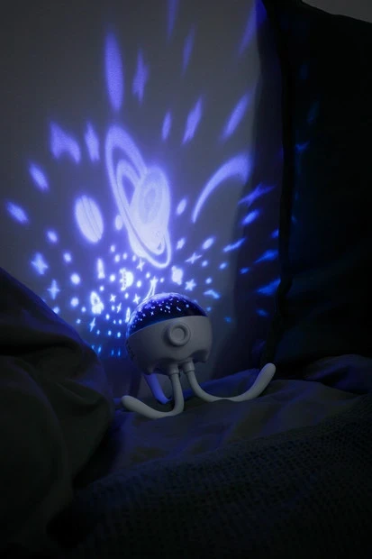 GIOstar Octopus - Projektor z pozytywką dla dzieci / innoGIO