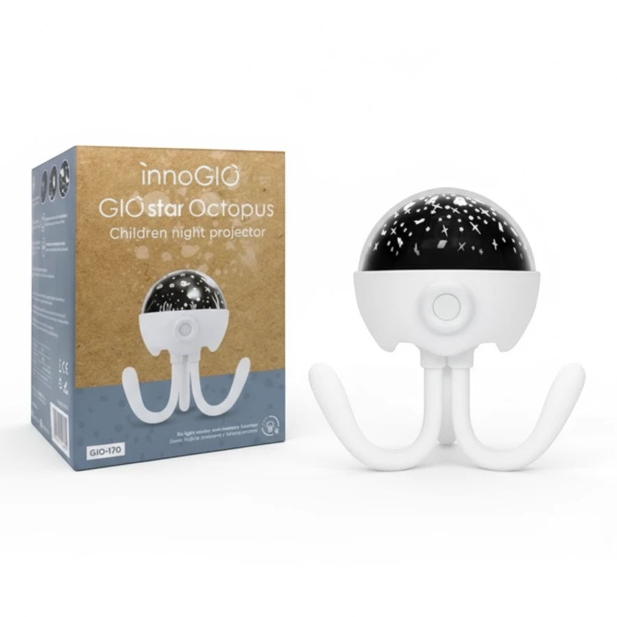 GIOstar Octopus - Projektor z pozytywką dla dzieci / innoGIO