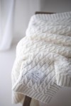 Ciepły kocyk ze 100% wełny merino cream - premium collection / My Memi