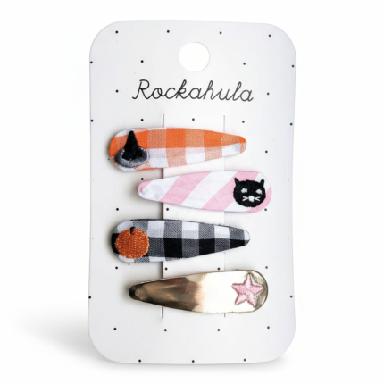 4 spinki do włosów Halloween Embroidered / Rockahula Kids