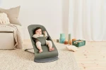 BABYBJORN - leżaczek BLISS WOVEN - Ciemnozielony