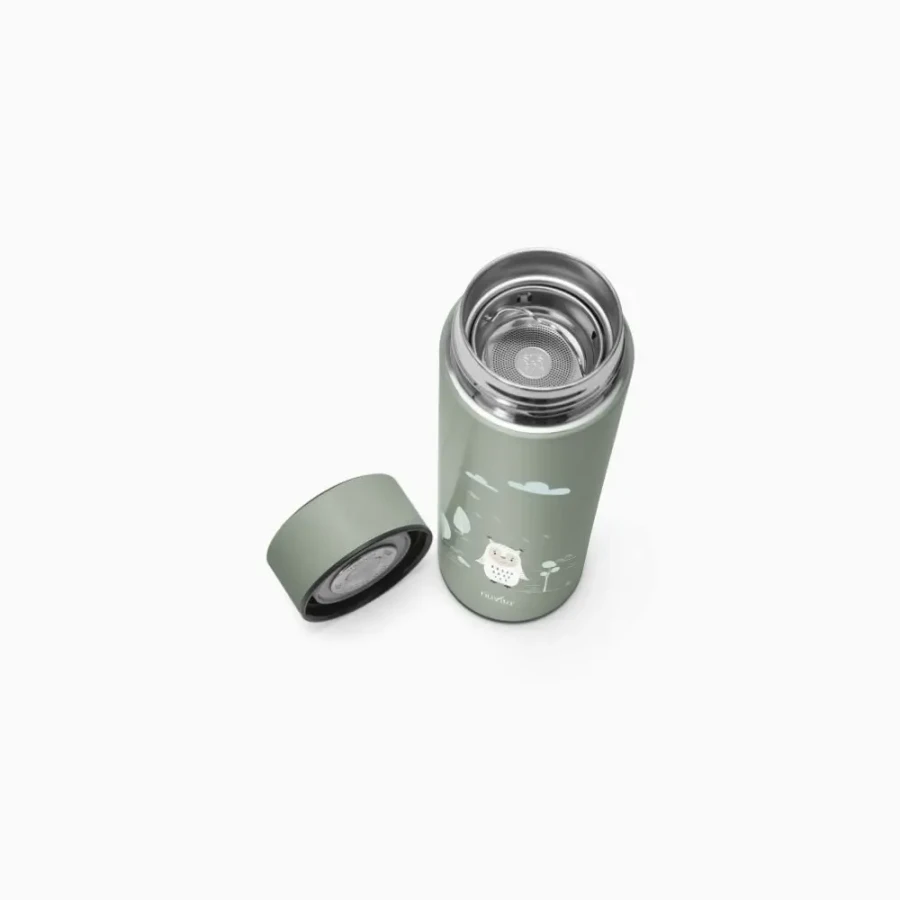 Termos z czujnikiem temperatury, Zielony, 500 ml / Nuvita