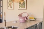 Wanienka z odpływem i piankowym oparciem - Blossom Pink / Shnuggle Baby