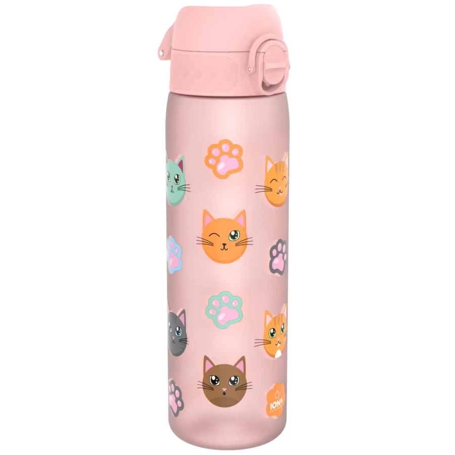 Wąska butelka na napoje - Cats, 500ml / ION8® I8RF500PRCATS