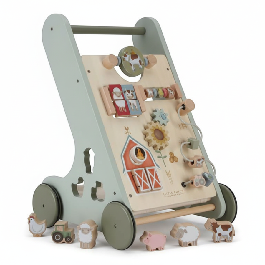 Drewniany chodzik edukacyjny Little Farm / Little Dutch