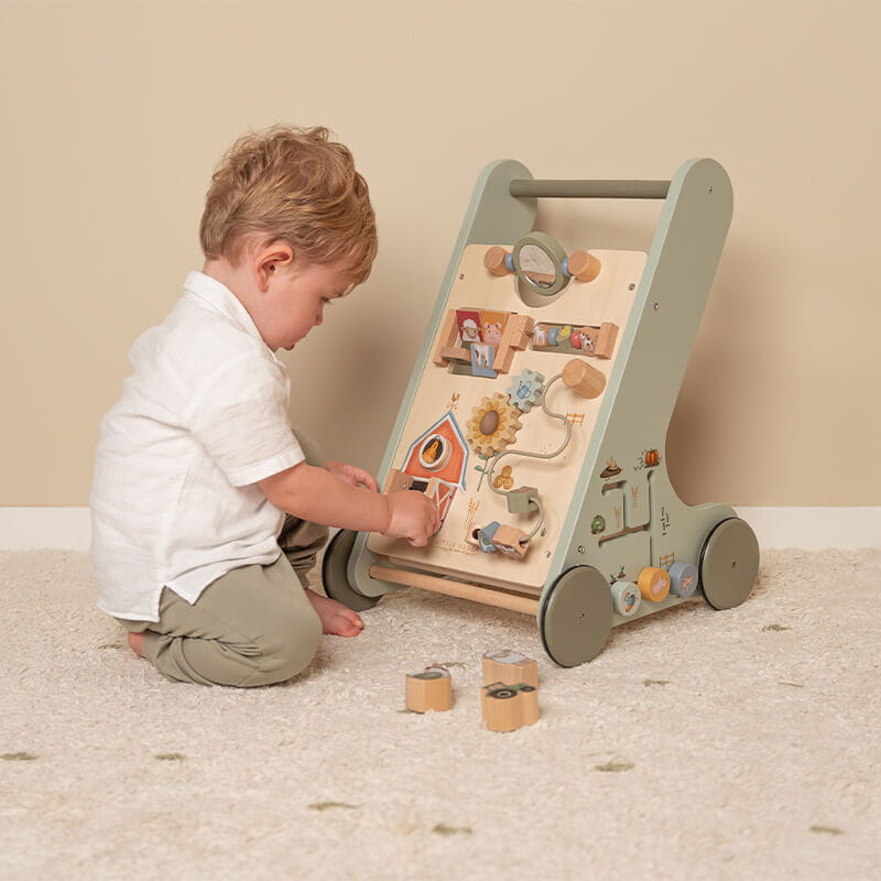 Drewniany chodzik edukacyjny Little Farm / Little Dutch