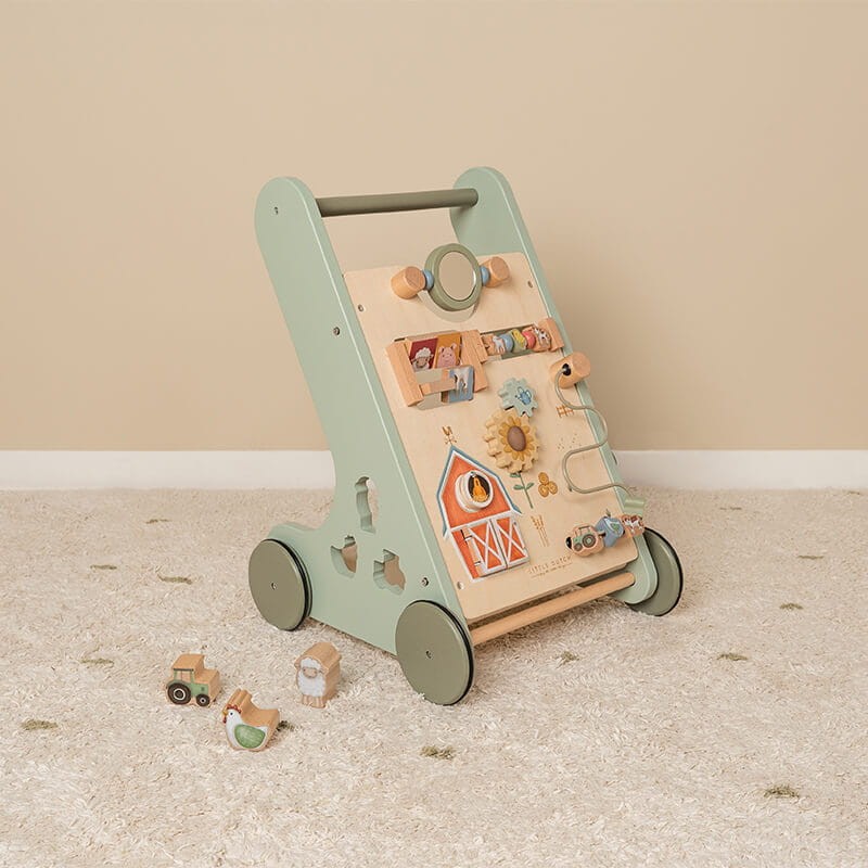 Drewniany chodzik edukacyjny Little Farm / Little Dutch