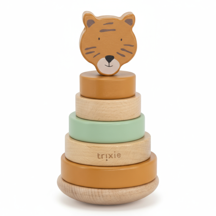 Drewniana zabawka piramida Tygrys / Trixie