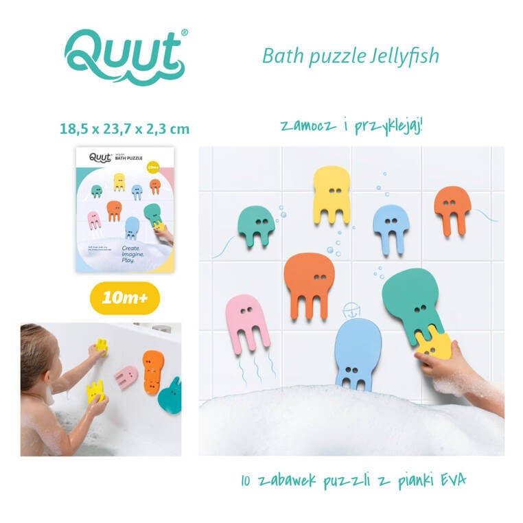 Zestaw puzzli piankowych - Meduzy / QUUT